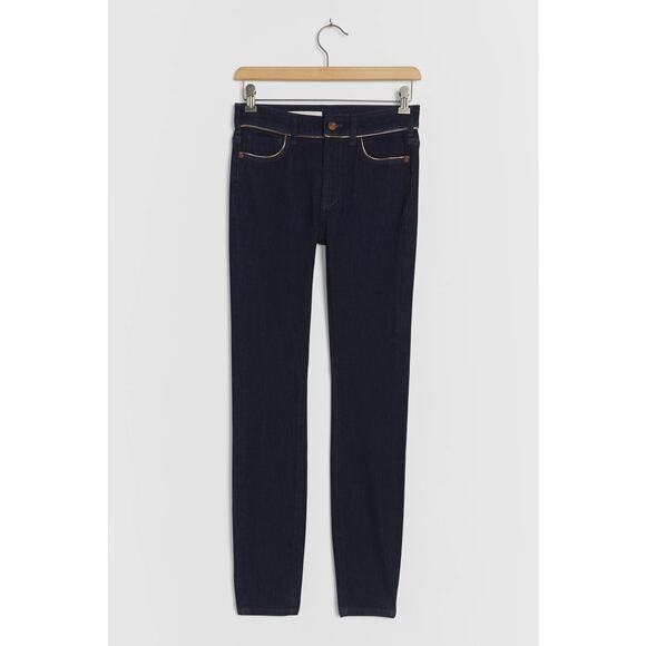 New Anthropologie Pilcro High-Rise Metallic-Stitch Skinny Jeans $138 PLUS 20W - Picture 6 of 6